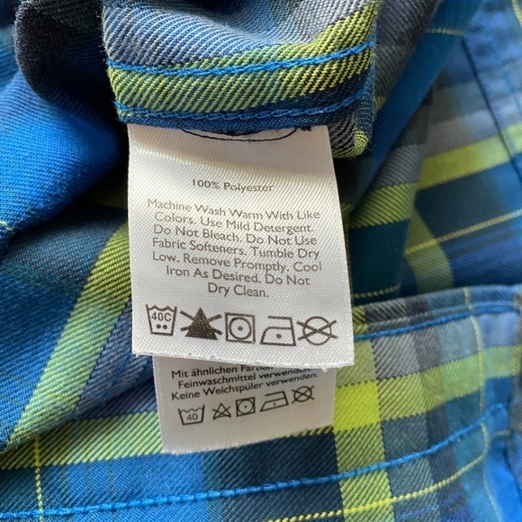 Eddie Bauer Men's Blue Plaid Long Sleeve Button Up Shirt Size Large - Picture 6 of 11